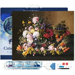 Figured'Art Diamond Painting set Volwassenen 40x50 cm met lijst Bloeme...