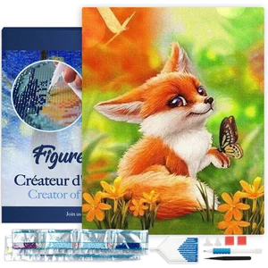 Figured'Art Diamond Painting set Volwassenen 40x50 cm met lijst Vulpec...