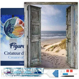 Figured'Art Diamond Painting set Volwassenen 40x50 cm met lijst Poort ...