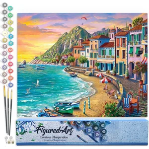 Figured'Art Schilderen op Nummer Volwassenen canvas Strandvakanties - ... pas cher