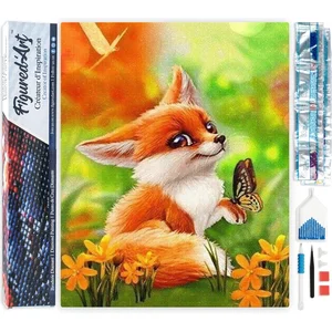 Figured'Art Diamond Painting set Volwassenen 40x50 cm Vulpecula en vli...