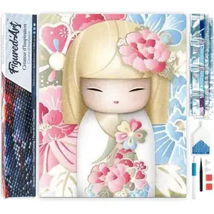 Figured'Art Diamond Painting set Volwassenen 40x50 cm Aziatische pop -... pas cher