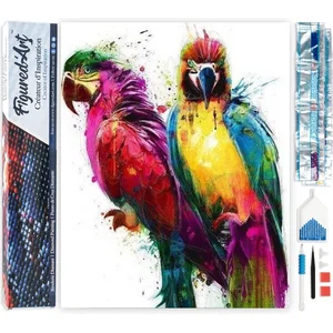 Figured'Art Diamond Painting set Volwassenen 40x50 cm Papegaaien in sc...
