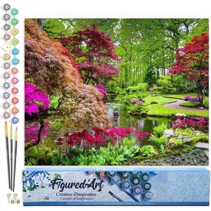 Figured'Art Schilderen op Nummer Volwassenen canvas Prachtig park - Ha...