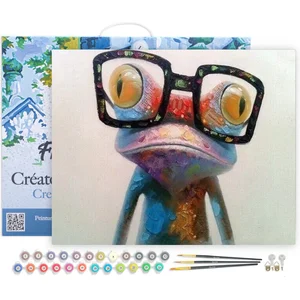 Figured'Art Schilderen op Nummer Volwassenen met lijst - Kikker en bri...