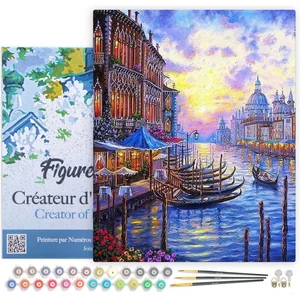 Peinture par numéro Figured'Art Le grand canal de Venise 40x50 cm