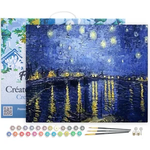 Figured'Art Schilderen op Nummer Volwassenen met lijst - Van Gogh Ster... pas cher