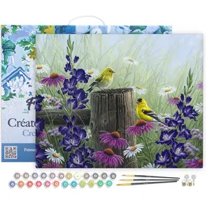 Figured'Art Schilderen op Nummer Volwassenen met lijst - Goldfinch Paa... pas cher