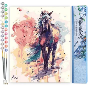 Figured'Art Schilderen op Nummer Volwassenen canvas Geschilderd paard ... pas cher