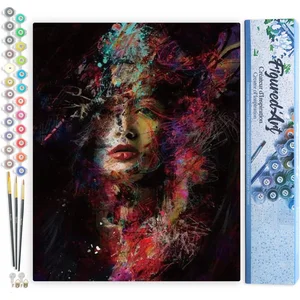 Figured'Art Schilderen op Nummer Volwassenen canvas Geschilderde vrouw...