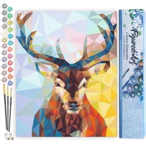 Figured'Art Schilderen op Nummer Volwassenen canvas Modern Rendier - H... pas cher