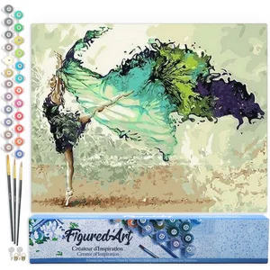 Figured'Art Schilderen op Nummer Volwassenen canvas Moderne Dansers - ...