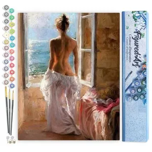 Figured'Art Schilderen op Nummer Volwassenen canvas Naakte vrouw en zo... pas cher