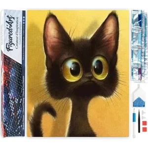 Figured'Art Diamond Painting set Volwassenen 40x50 cm Verrast chatten ... pas cher