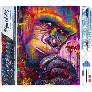 FIGURED'ART Diamond Painting - Figured’Art - King Kong coloré - Kit co... pas cher
