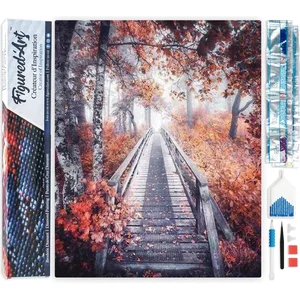 Figured'Art Diamond Painting set Volwassenen 40x50 cm Bospad - 5D DIY ...