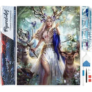 Figured'Art Diamond Painting set Volwassenen 40x50 cm Koningin van ren...