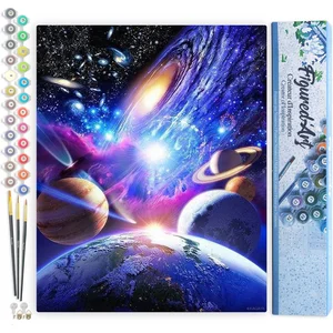 Figured'Art Schilderen op Nummer Volwassenen canvas Planetaire Systeem... pas cher