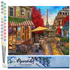 Figured'Art Schilderen op Nummer Volwassenen canvas Romantisch uitzich... pas cher