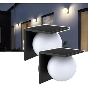 Lot de 2 lampes solaires EZIlight® Solar Wall S26Vendu parcdiscount