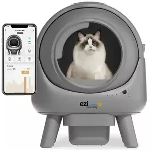 Litière robot autonettoyante connectée - maison de toilette pour chat eziclean® CATBOT K6i pas cher
