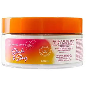 Les Secrets de Loly Baume Soin 2en1 Fixation Longue Tenue Sleek & Slay 200 ml pas cher