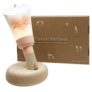 Maison Polochon Coffret lampe nomade 5 en 1 Sweet Love/Rose poudré