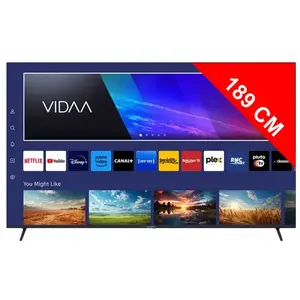 SCHNEIDER - GMS75A2 - Téléviseur LED 4K 75 (189cm) - Smart Vidaa - 384... pas cher