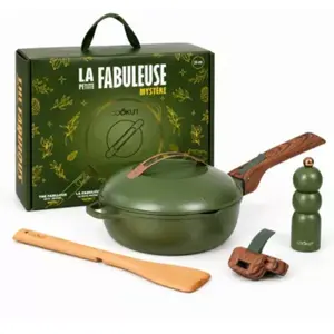 Cookut - Poêle La Fabuleuse 24cm Fougere Noel Edition pas cher