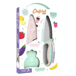 Couteau chef CHEFCLUB du chef chefclub kids pastel pas cher