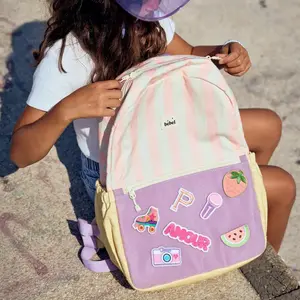 Sac à dos maternelle Rose rayé