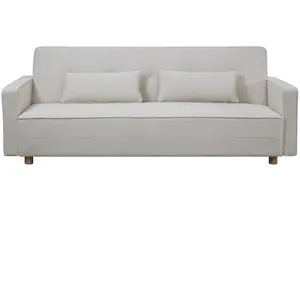 Comparateur de prix : CONCEPT USINE COPENHAGUE - Canapé convertible 3 places en velours côtelé beige