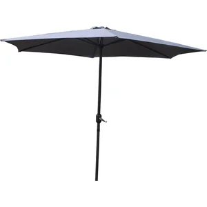 Concept-Usine Portofino - Parasol Droit Rond 2,94 X 2,94 M Gris pas cher