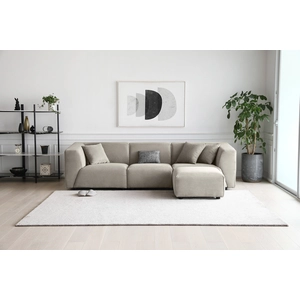 CONCEPT USINE Canapé modulable 3 places + 1 pouf - 267cm - velours côtelé - monroe
