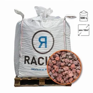 RACINE Paillage minéral en pouzzolane rouge 7/15 500 litres pour 10m2 - PRO437-7-15/BB500 pas cher