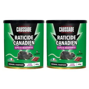 MULTITANKS Lot de 2 boites Raticide canadien - Espèces résistantes , b... pas cher