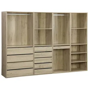 SWEEEK Kit dressing modulable avec 4 éléments. naturel. panneaux stratifiés pas cher