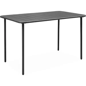 SWEEEK Table de jardin métal 4 places. anthracite. Amelia. 120x70cm pas cher