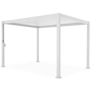 SWEEEK Pergola Bioclimatique blanc Triomphe 3x4m. aluminium. à lames orientablesVendu parcdiscount