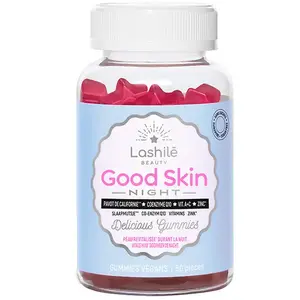 Lashilé Beauty Good Skin Night Peau Revitalisée Durant la Nuit 60 Gummies pas cher