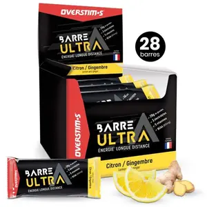 Overstims Boîte De Barres Protéinées Ultra Citron Et Gingembre 40g 28 ... pas cher