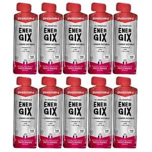 Overstims Boîte De Gels énergétiques Energix Fruits Rouges 34g 10 Unités pas cher