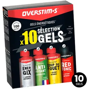 Overstims Boîte De Gels énergétiques Selection Saveurs Assorties 34g 10 Unités pas cher