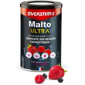 Overstims Poudre De Boisson énergisante Malto Ultra Fruits Rouges 450g pas cher
