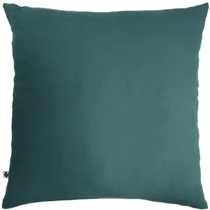 Taie doreiller Gaze de coton 50 x 70 cm GAIA coloris Canard pas cher