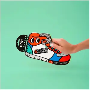 OMY Sticker by Number Notebook Street