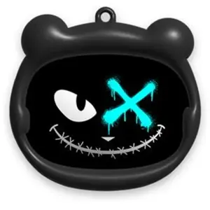Ecouteurs sans fil Bluetooth Yello koko Moody Noir avec 3 têtes Geek pas cher