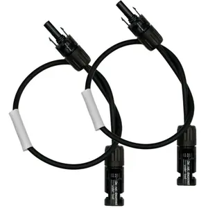 Lot de 2 Rallonges Câble Solaire Staubli MC4 M/F 05m   4mm²   Étanches IP67   Photovoltaïque pas cher