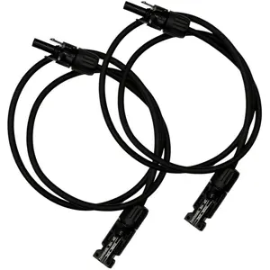 Lot de 2 Rallonges Câble Solaire Staubli MC4 M/F 1m   4mm²   Étanches ...
