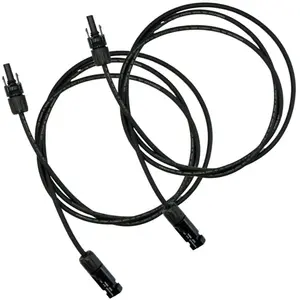 Lot de 2 Rallonges Câble Solaire Staubli MC4 M/F 2m   4mm²   Étanches ...